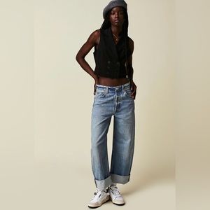 Citizens of Humanity Ayla Baggy Cuffed Crop Jeans in Skylights